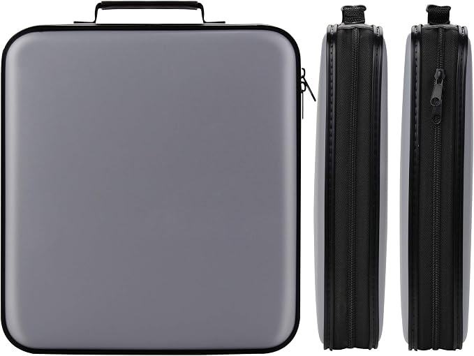 DVD Storage CD Case Holder: 160 Capacity CD Sleeves Black Disc Cases Binder for Car - CD Hard Organizer Box - Large DVD Wallet for Movie/Music/Game & Portable CD Book - Image 5