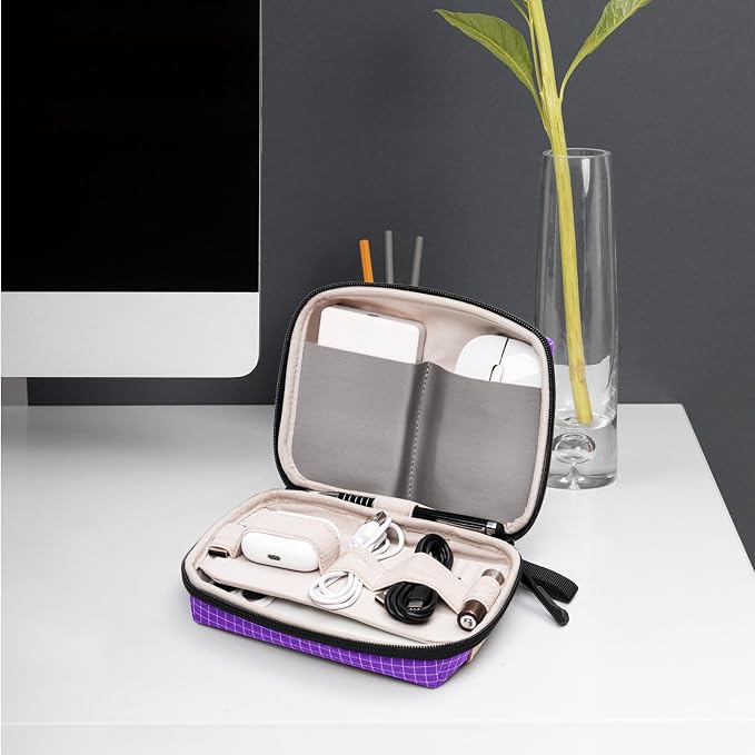 SIMTOP Electronics Organizer Cord Organizer Travel, Small Tech Bag for Cords, Chargers, Power Bank, Earbuds – Portable Cable Pouch for Office, Business Trip, Commute – Water & Scratch-Resistant - Image 7