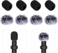 Microphone Cover, 8 PCS Mini Wireless Furry Mic Windscreen & Foam Cover Set Windproof Microphone Windscreen Wind Muff Foam Mic Covers for Lavalier Microphones, to Reduce Plosive Highlight the Vocals by Unknown