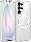 FNTCASE for Samsung Galaxy S26 Ultra Case Clear, Fit for Magsafe | Screen Protector, Anti Yellowing Magnetic Back, 14FT Military Grade Drop Protection, Shockproof Protective Phone Cover by FNTCASE