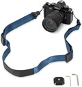 JJC DSLR Camera Neck Strap with Patented Quick Release Buckles, Universal Adjustable Camera Shoulder Sling Strap for Canon Nikon Sony Fujifilm Olympus Pentax DSLR SLR Cameras (Blue) by JJC
