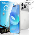 2 Pack Tempered Glass Screen Protector for iPhone 17 Pro 6.3-Inch | with 2 Pack Camera Lens Protector, Anti Scratch, Bubble Free, Case Friendly by Unknown