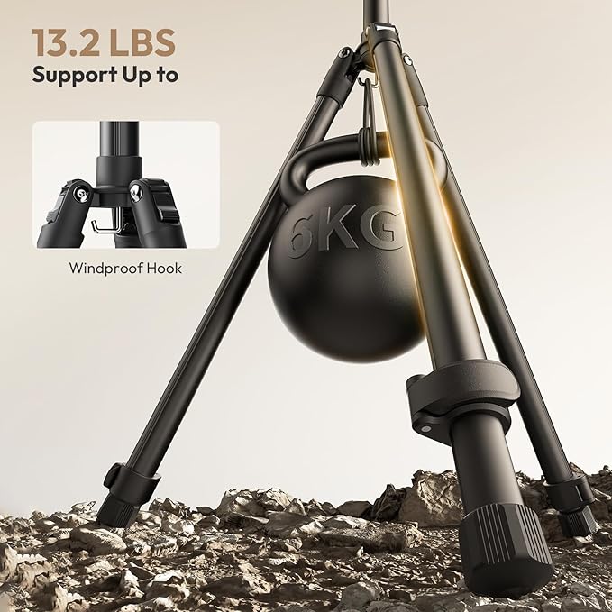 ULANZI T270 Light Stand - 8.8FT/270cm Adjustable Photography Light Stand Tripod, Aluminum Portable Studio Lighting Stand for Softbox, LED Video Light, Reflector, Strobe, Photo Video Photography | Aluminum Portable Studio Lighting Stand for Softbox, LED... - Image 6