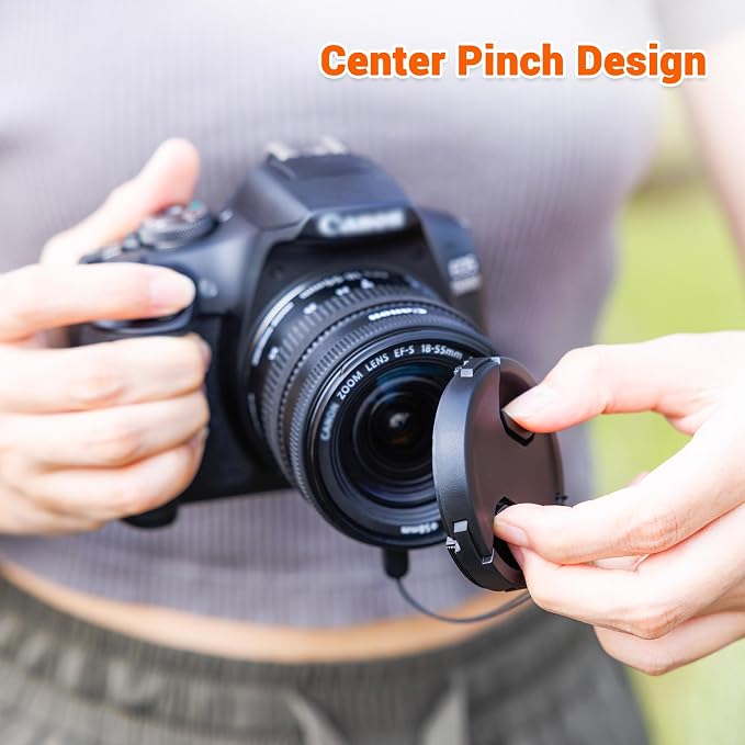 JJC 77mm Front Lens Cap Cover + Anti-Loss Cap Keeper Leash for Camera Lens | for Canon RF 14-35mm f4L IS USM, Nikon Z 24-120mm f4, Z 28-400mm f4-8, Sony FE 70-200mm F2.8 Lens & More 77mm Thread Lenses - Image 5