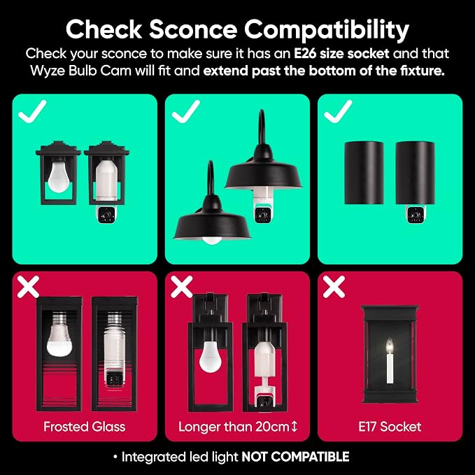 WYZE Bulb Cam - 2K HD Smart Light Bulb Security Camera 2 Pack - Image 5