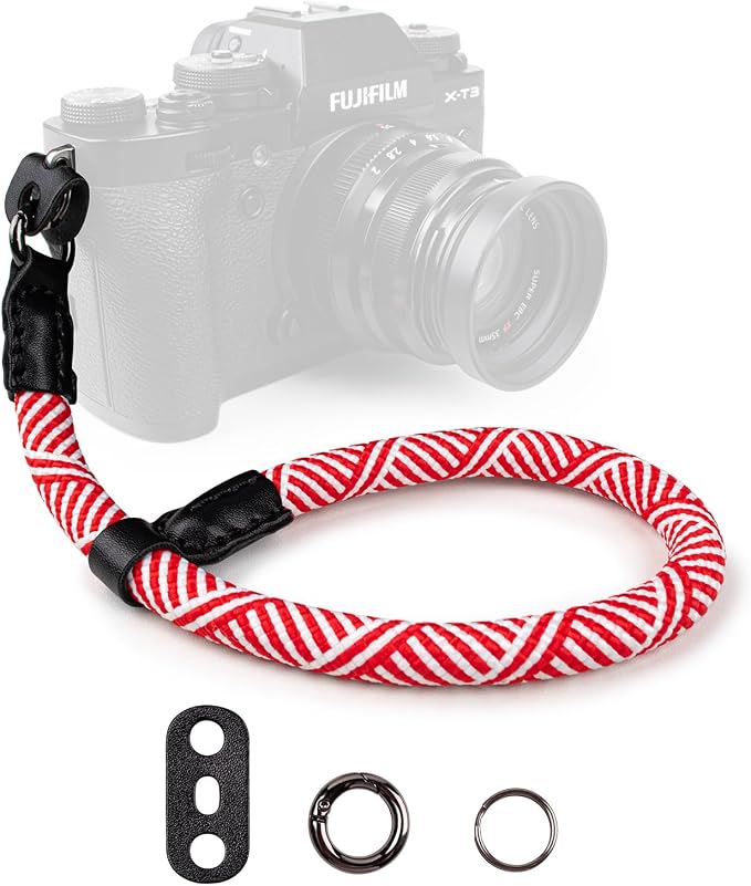VOVMOEYA Rope Camera Wrist Strap,Camera Hand Strap Compatible with A6400 A6000 A7 IV,for Fujifilm X100V for Nikon Zf Z30 for Canon EOS R6 R7 R8 R10 Camera Wrist Straps for dslr by VOVMOEYA