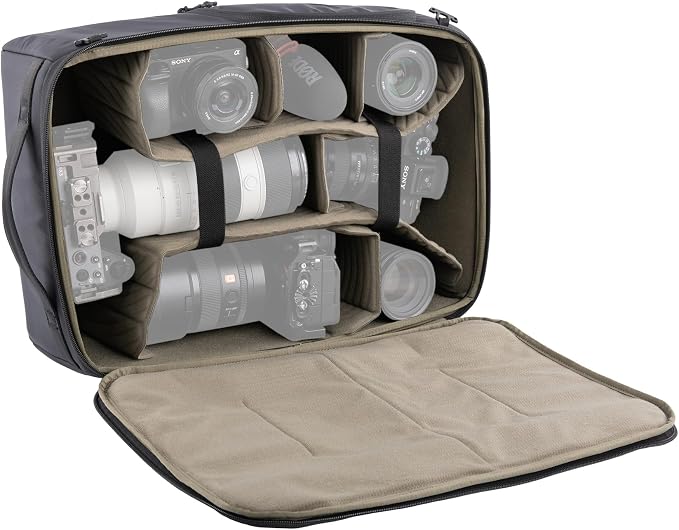 PGYTECH Large Camera Insert Protection Bag Camera Soft Padded Bag Handbag | Waterproof Lens Pouch for Photographers Lightweight DSLR/SLR Lens Carring Case Travel Organizer Camera Insert for Backpack by PGYTECH-US