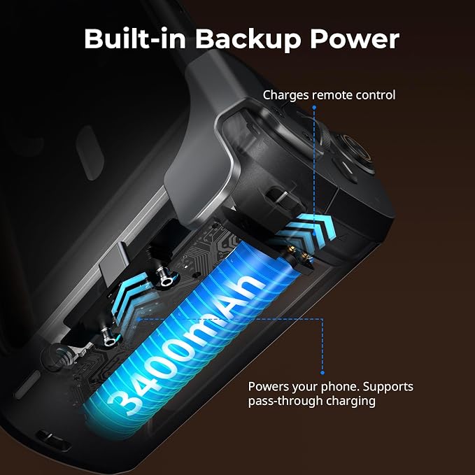 SMALLRIG FilMov Photography Grip Kit w/Filter for iPhone 17 Pro Max, Ergonomic Grip with Shutter & Zoom, 3400mAh Battery Wireless Remote, Phone Creator Kit for Filmmaking, Selfie, YouTube - 6301 - Image 4