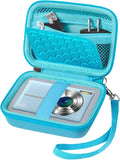 Comecase Carrying & Protective Case for Digital Camera, for CAMKORY/for Kodak Pixpro/for Canon PowerShot ELPH 180/190 / for Sony DSCW800 DSCW830 Cameras for Travel - Sky Blue by COMECASE