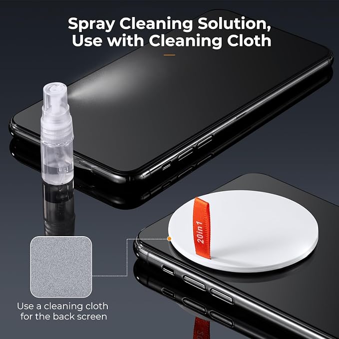 K&F CONCEPT 20-in-1 Keyboard Cleaning Kit for Phone, Camera, PC, Earphone | Suitable For Multiple Devices,Lens Pen And Blower Remove Dirt, Screen Cleaner and Pin, Disinfect, Anti-Static, Degrease,MM03 - Image 6