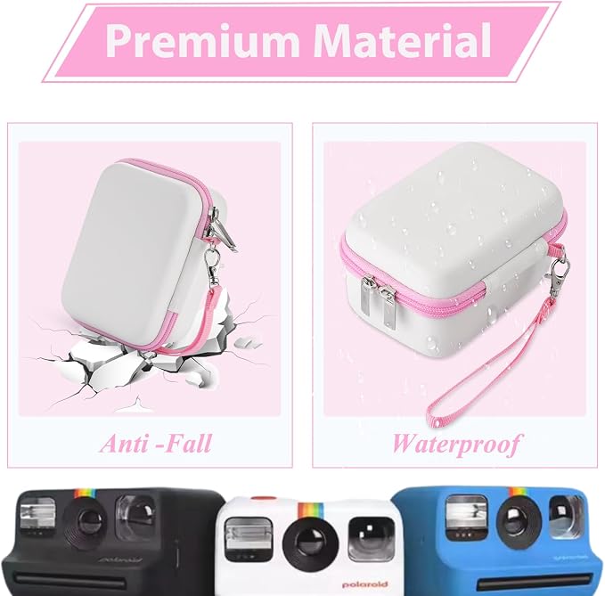 Case for Polaroid Go Gen 2/ PolaroidGo Mini Instant Camera, Travel Storage Bag for Polaroids Go Camera and Film Accessories (Whtie) - Image 5
