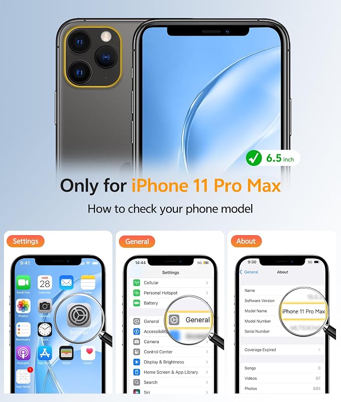FNTCASE for iPhone 11 Pro Max Case, Fit for Magsafe, Translucent Matte Back | Magnetic Phone Cases, 14FT Military Grade Drop Protection, Slim Shockproof Protective Cover, Black - Image 2