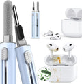 Inesore for AirPod Cleaning Kit, for Phone Earbuds Electronics (Blue) | Metal Tip, High-Density Soft Brush, Flocked Sponge Tip, 3 in 1 Design, Compact & Lightweight, Easy Operation, Easy to Carry by Inesore