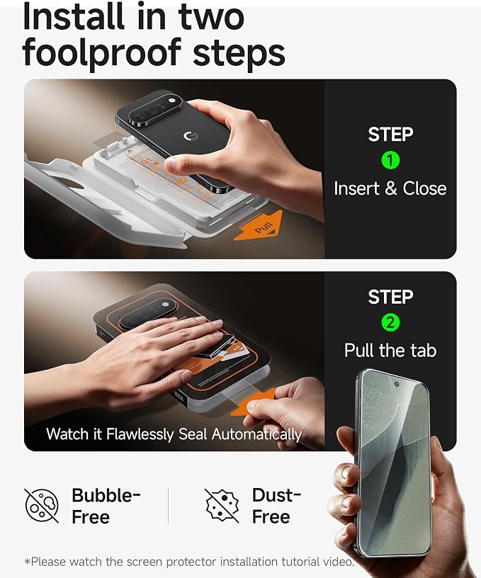 SMARTDEVIL 3Pack Tempered Glass for Google Pixel 11 Pro XL Screen Protector | HD Clear, Fingerprint Unlock, Military-Grade Shatterproof Protection, Anti-Shatter, Bubble-Free, Case Friendly, Easy Install - Image 3