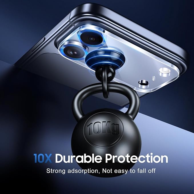 UniqueMe 3 Pack for iPhone 17 Pro Max Camera Lens Protector - Dark Blue | Drop Protection, Case Friendly, 9H Tempered Glass, Camera Cover Screen, Update New Version - Image 2