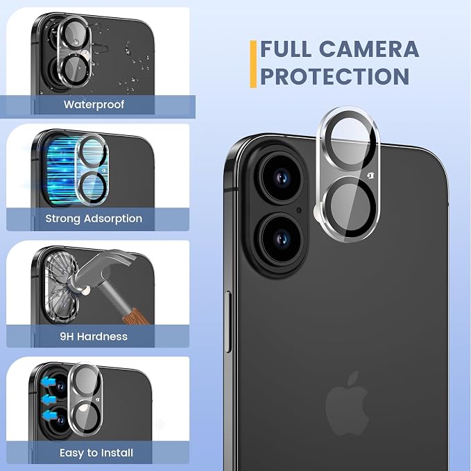 Maxdara for iPhone 17 Screen Protector (6.3 inches) | iPhone 17 Back Screen Protector and Front Screen Protector with Camera Protector, 9H Hardness - Image 5