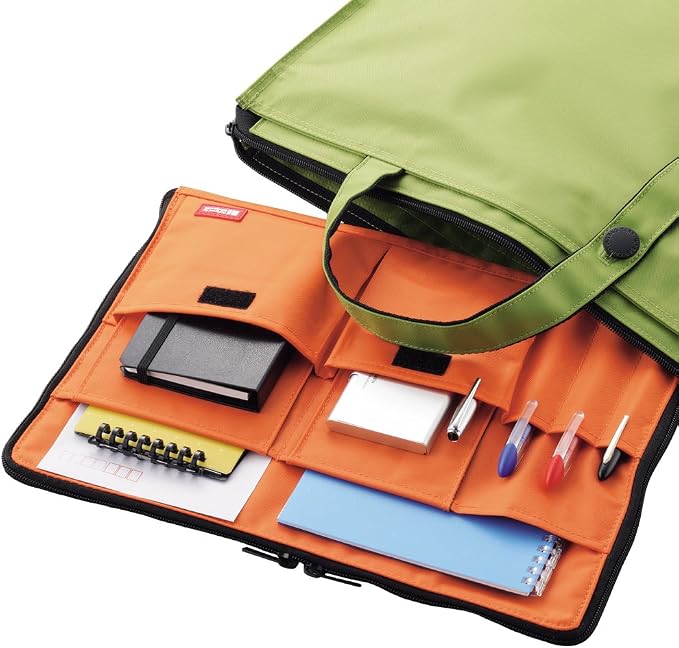 LIHITLAB Laptop Sleeve with Storage Pockets (Bag-in-Bag), 10 x 13.8 Inches, Orange (A7554-4) - Image 4