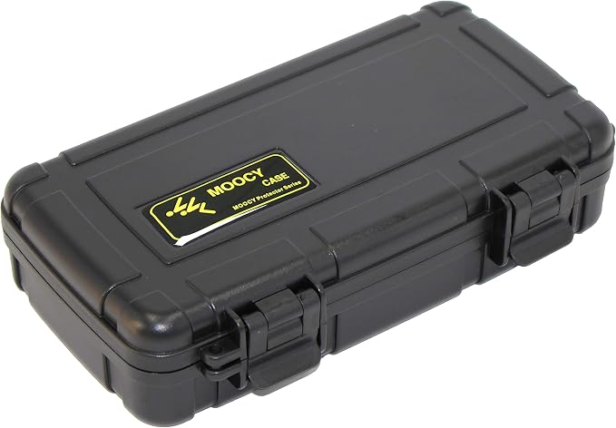 8" Small Hard Case with Pluck Foam Insert, 8.6 x 4.9 x 1.9 Inch - Protective Waterproof Plastic Tiny Box for Storage Medical item, Micro Tools - Lockable, Portable for Travel by MOOCY