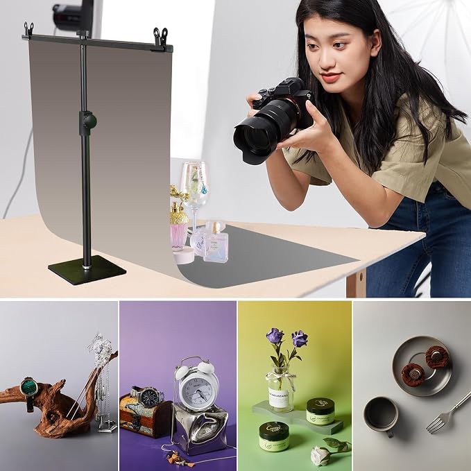 Yoocheese Photo Backdrop for Product Photography: 6pcs/12color Paper Background kit for Food Photos, Small Item Photoshoot - for Product Photographer & Content Creator (22x34inches New) - Image 2