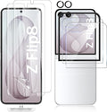 [2 Sets 6 Pack] Screen Protector for Samsung Galaxy Z Flip 8/Flip 7 | Internal Flexible TPU Film + Outer Glass Film + Metal Camera Lens Protector, Anti-Scratch, No Bubbles, Easy Installation by WYQLTD