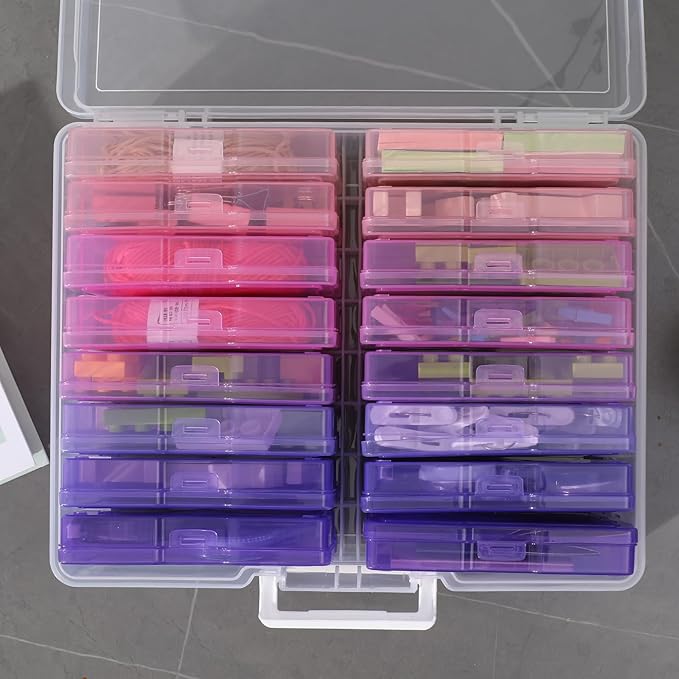 novelinks Photo Storage Boxes with Handle, Photo Organizers and Storage | 1Pack Color, Photo Albums 4x6 Pictures, Photo Cases, Classroom Organization, Index Card Box, Photo Card Holder, Seed Storage - Image 6