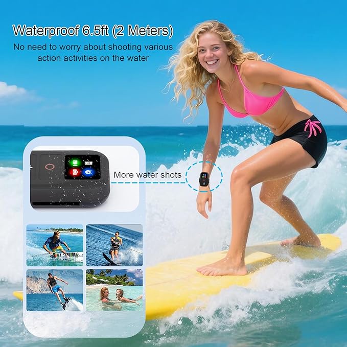 Suptig Wireless Remote Control for GoPro Hero 13/12/11/10/9/8 Black, Gopro Mission, Max, Max2, Phone, Built-in Rechargeable Battery - Image 5