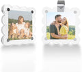 Car Sun Visor Photo Holder, Universal Magnetic Photo Clip, Decorate Visor with Personality (Transparent Wave, 3.2x3.2) by KSXLIUC
