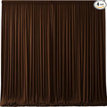 Dark Brown Backdrop Curtains-Wrinkle-Free Polyester Photography Drapes Party Curtain Background for Baby Shower Wedding Decorations- 16 X10FT by WishCare