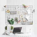 2 Pack Large Wall Grid Panels with Light and Clips, Photo Display Board, Picture Frame Collage Board, Wire Grid Wall Panel Room Decoration,Black | Picture Frames Collage , Wire Grid Wall Panel Room Decoration by GBYAN