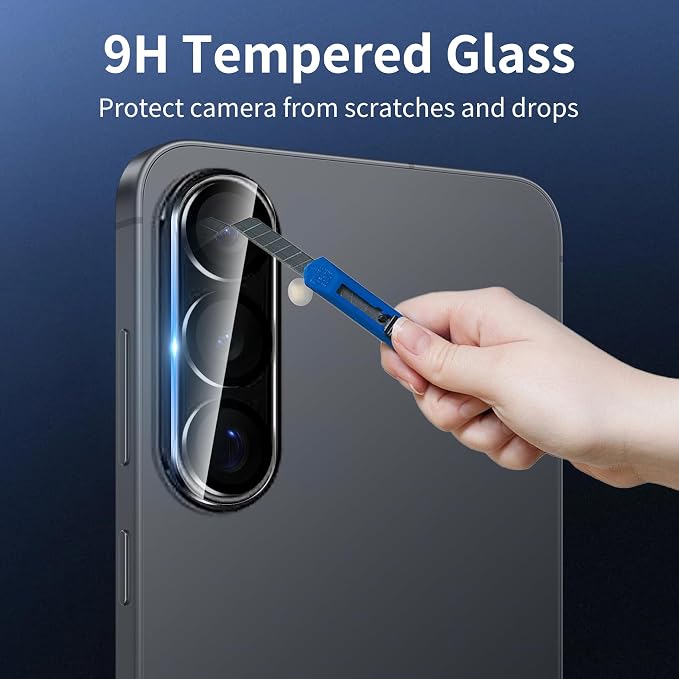 Dengduoduo 3 Pack Camera Lens Protector for Samsung Galaxy A17, Tempered Glass Camera Protector Back Lens Cover, Ultra HD, 9H Hardness, Anti-Scratch, Case Friendly[No Affect on Night Shots] - Image 5