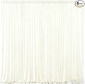 Beige Backdrop Curtains-Wrinkle-Free Polyester Photography Drapes Party Curtain Background for Baby Shower Wedding Decorations- 32 X10FT (Beige) by WishCare