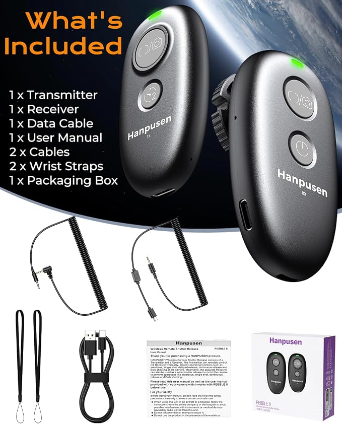 for Fuji Camera Rechargeable Remote Shutter Release Wireless Remote Control | for Fujifilm X-M5/X-E5/X-T50/X-S20/XF10/X-E4/XS-10/GFX100RF/GFX100II/X-T200/XT-100/X-A5/X-H1, No Disposable Batteries - Image 9