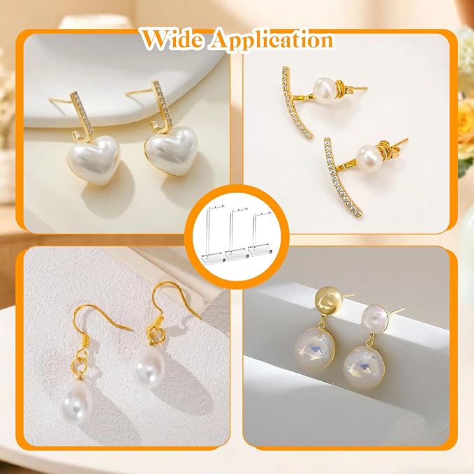 3 PCS Earring Display for Photos, Acrylic Earring Holder for Jewelry | Earring Holders for Selling, Earring Display for Vendors, Jewelry Earring Necklace Display - Image 6