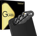 (3 Pack) Camera Lens Protector for iPhone 17e / iPhone 16e | Aluminum Alloy Sapphire Glass Camera Screen,Anti Scratch, Bubble Free,Tempered Glass Screen Protecto - Black by Unknown