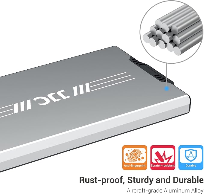 Aluminum Memory Card Case Slim for 4 SD,12 Micro SD TF MSD,2 Nano SIM/NM Cards,Anti-Shock Anti Scratch,Comes with Carabiner,Flathead Tool,Micro SIM Adapter,Card Remove Tool and Mini Ruler (Gray) - Image 5
