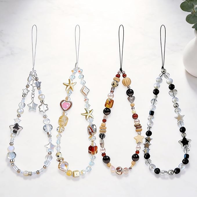 Beaded Camera Wrist Strap Cute Digital Camera Charm Lanyard, Phone Wristlet Charms, Beaded Camera Chain for Bag - Image 4