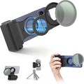 JJC Magnetic 67mm Filter Mount with Phone Camera Grip Kit, Compatible with iPhone 17 16 15 14 Pro Max, with Remote Control & 1/4" Tripod Screw for Vlogging Video Recording Mobile Filmmaking by JJC