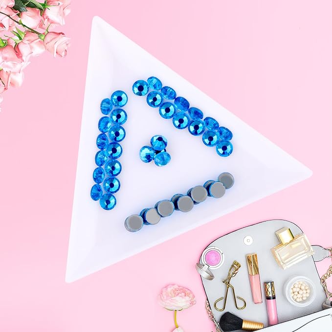 Jollin Hotfix Rhinestones Flatback Crystal Gems 4mm SS16, Capri Blue | 1440pcs Hot Fix Crystals Glass Rhinestones for Bedazzling, Crafting, Clothes, Shoes & Accessories DIY Decoration - Image 2