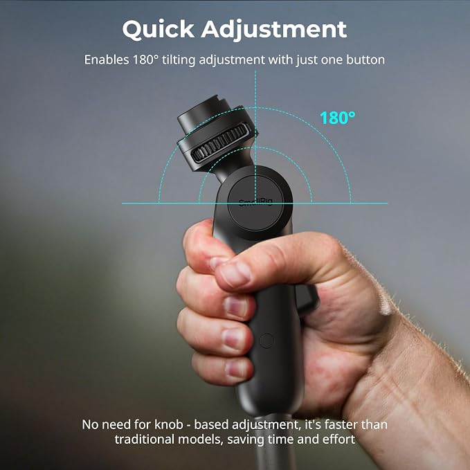 SmallRig Light Stand Adapter, One-Button 180° Pitch Quick Adjustment | 6.6lbs Max Load Capacity, for COB Video Light/Mini Light/Camera//Flash/Phone Clips - 5181 - Image 2