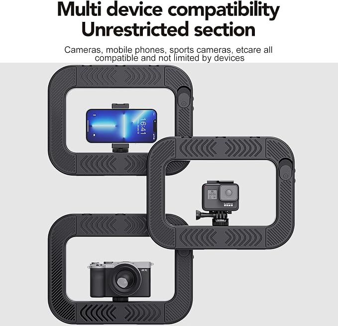 Phone Ring Light with 80" Tall Tripod Stand Built-in 8000mAh Battery Handheld Smartphone Photo Selfie Video Rig Lights 2700K-6500K for Tiktok, YouTube, Video Recording, Filmmaking, Vloging - Image 9