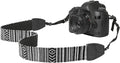 MoKo Camera Strap, Retro Cotton Canvas Woven Strap Universal Shoulder Neck Sling Belt for ALL DSLR/SLR Cameras Canon/Sony/Nikon, Adjustable Thin Strap for Adults & Kids, Black & White | Cotton Vintage Camera Strap,Adjustable Neck Shoulder Strap,for Cam... by MoKo