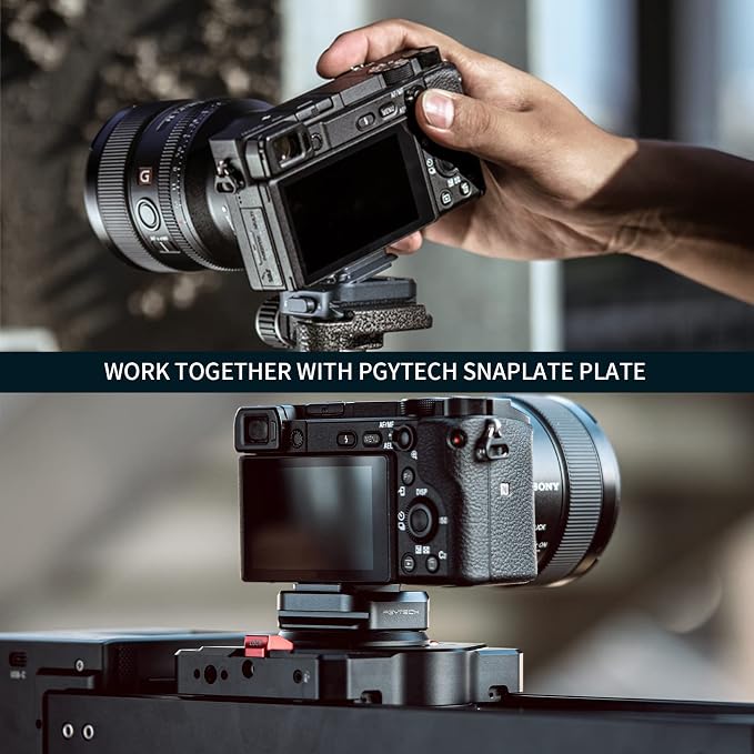 PGYTECH Beetle Camera Clip with Plate Quick Release System Backpack Clip | Max Load 66 lb Aluminum Clip for Sony, Nikon, Fuji, DSLR Action Camera Backpack Cameras Strap Mount (for Camera) - Image 7