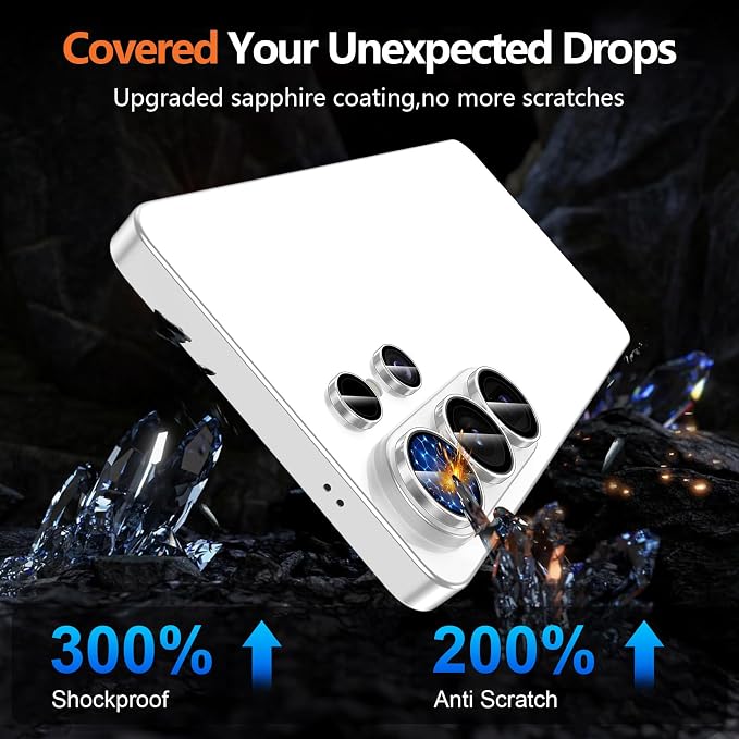 for Samsung Galaxy S26 Ultra Camera Lens Protector, Individual Metal Ring Tempered Glass Lens Cover, [Strong Adsorption] Scratch Resistant Ultra-Thin HD Clear Lens Cover, 1 Set-Clear - Image 5