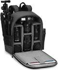 CADeN Camera Backpack Bag Professional for DSLR/SLR Mirrorless Camera Waterproof, Camera Case Compatible for Sony Canon Nikon Camera and Lens Tripod Accessories Gray by CADeN