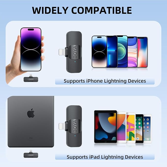 BOYA Wireless Lavalier Microphone for Android USB C Smartphone Tablet External Noise Canceling Mini Lapel Type C Microphone for iPhone 15 Clip-On Mic for Video Recording Podcast YouTube Live Streaming - Image 6