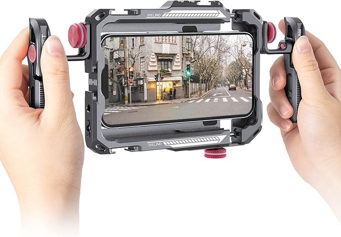 ULANZI Smartphone Video Rig with Handle LINO Filmmaking Case Aluminum Alloy | Phone Video Stabilizer Grip Tripod Mount for Video Maker Videographer with Cold Shoe for iPhone 16 15 Mini Pro Max 8 Plus - Image 9