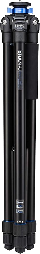 Benro Mach3 AL Series 4 Extra Long Tripod, 3 Section, Twist Lock Legs, 85.1" Maximum Height, 44.1 lb. Load Capacity- Black (TMA47AXL) - Image 5