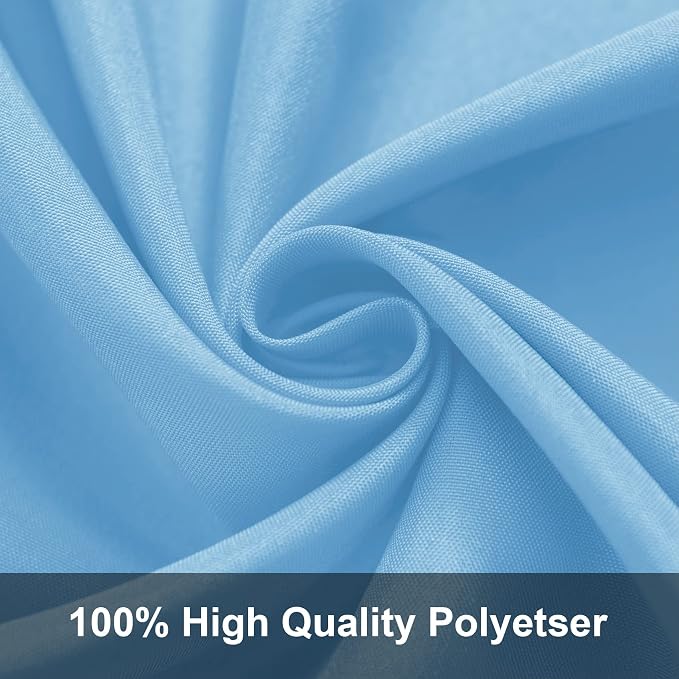 Joccun 5X7FT Light Blue Backdrop Background for Photography,Polyester Backdrop Curtain Background Screen for Photography,Photoshoot,Video Recording,Studio, Minimum Fit Stand Width of 7FT - Image 3