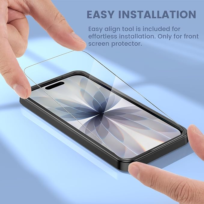 Maxdara for iPhone 17 Screen Protector (6.3 inches) | iPhone 17 Back Screen Protector and Front Screen Protector with Camera Protector, 9H Hardness - Image 7