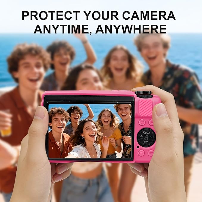 Case with Removable Lens Cover for Canon G7X Mark II/G7XII Camera(Rose) | Soft Silicone Camera Protective Case,Slim Fit,Anti-Scratch,Dustproof,Shockproof,Camera Accessories,For Travel,Daily Use - Image 7
